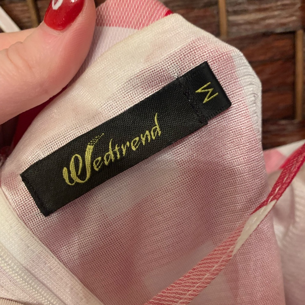 Red plaid dress